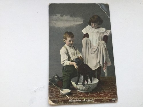Old postcard fidos - idea, of
