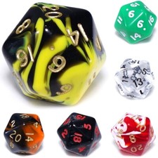 D20 Poly Dice (Select Colour) * 20 Sided RPG Dungeons and Dragons DND DM D&D