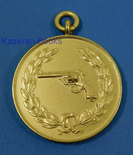 Gilt bronze pistol shooting - gilt,