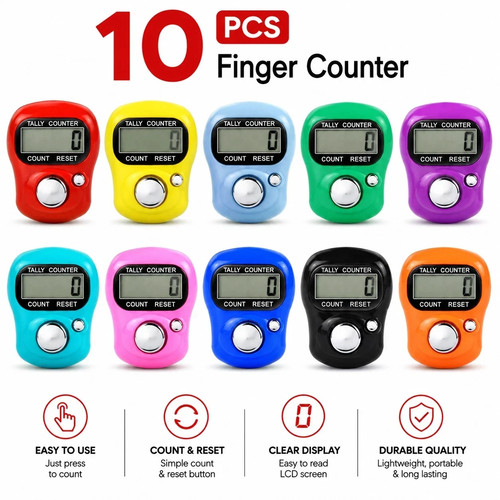 10x ring tally counter - ring, finger