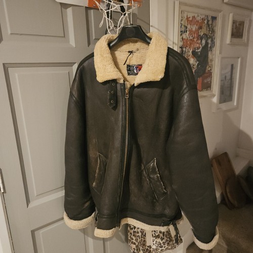 Sheepskin leather bomber - b-3,