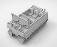 3D printed 1/72 American M29 Weasel transport armored vehicle model kit