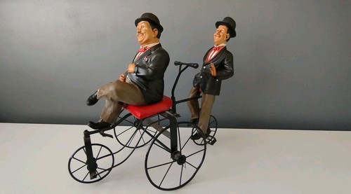 Laurel and hardy sculpture - and,