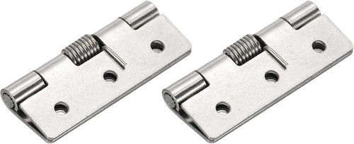 2pcs spring loaded - hinges, 2.4"
