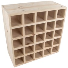Selection of Natural Wooden Wine Racks Storage Holder 24 to 30 Bottle Capacity