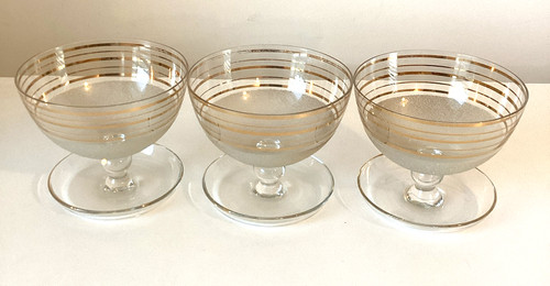 Glass footed dessert - footed,