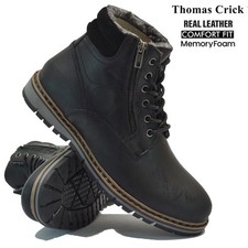 MENS LEATHER MEMORY FOAM