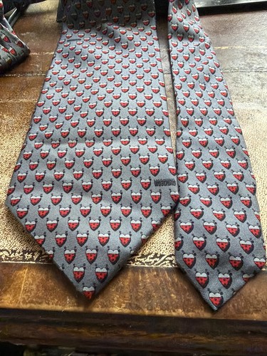Moschino men silk tie - silk,