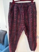 IVY PARK unisex Tracksuit 2 Piece 3XL Top Bottoms 2XL Red Snake Print