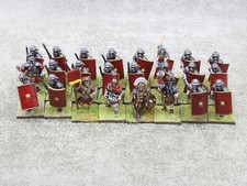 28mm Ancients metal ROMAN LEGIONARIES x24 Well Painted Wargames Foundry 30228