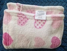 White Pink Heart Hearts Fleece