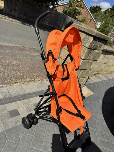 Orange black folding single - orange/black,