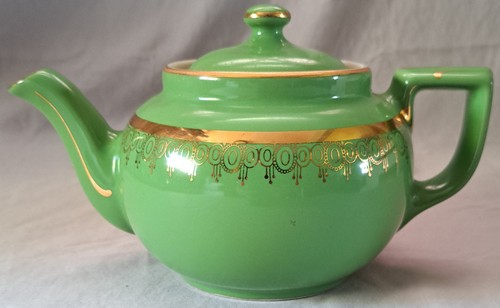 Vintage hall china 012 green - vintage,