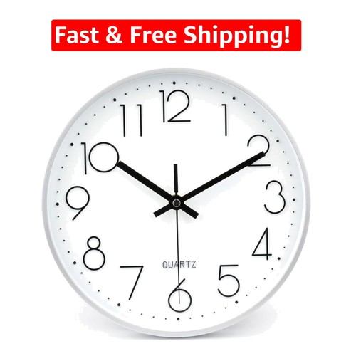 Inch silver wall clock - wall,