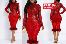 VERWIN Womens Sequin Patchwork