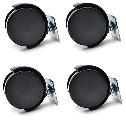 40mm swivel castor wheel black - swivel,