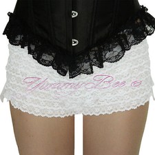 Frilly Knickers Lace Ruffle Shorts Burlesque Bloomers Plus Size 6–26 Sissy Pants