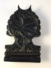 Victorian Black Wooden Pocket Watch Stand