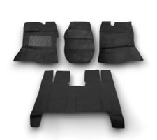 Isolated Carpet Set For Chevrolet Bel Air 2Nd Gen 1955 - 1957 4-Piece Black