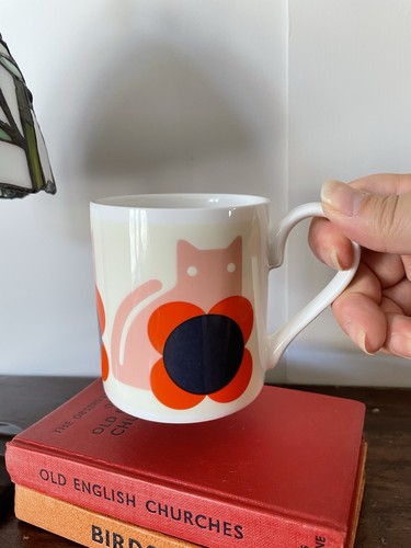 Orla kiely cat - flower, bone