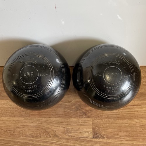 Crystalate lawn bowls pair - pair, of