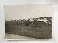 RAF Airmen Inspection Biplanes