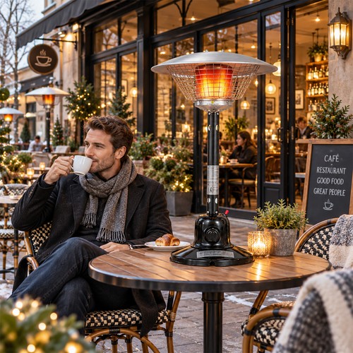Gas table patio - table, heater