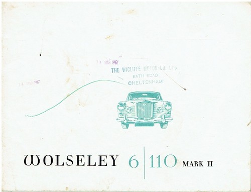 Wolseley 110 mk2 saloon - mk2,