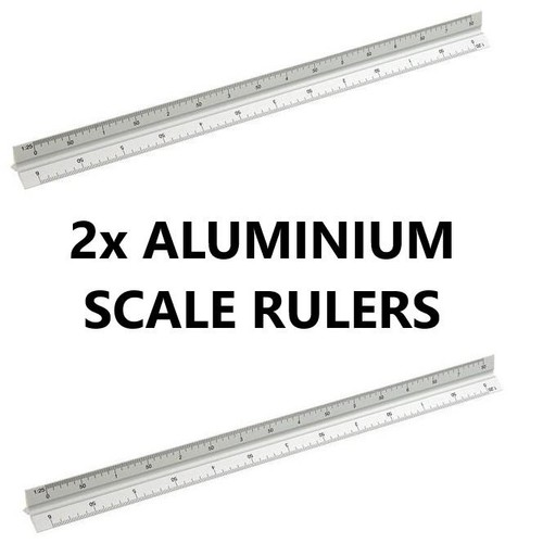 Aluminium scale ruler - 2x,