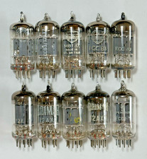 LOT OF 10 x  12AX7 ECC83  MULLARD BRIMAR PHILIPS SIEMENS - TESTED GOOD