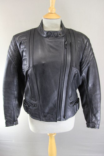 Rider black leather biker - black,