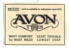 Avon Tyres Print Ad advert