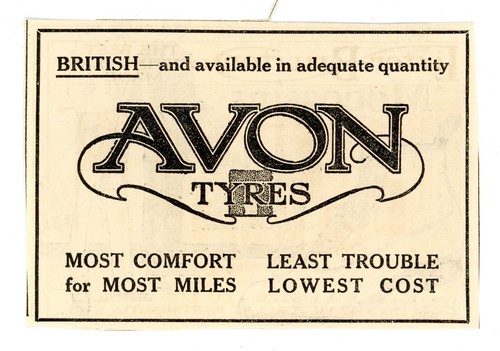 Avon tyres print - ad, advert