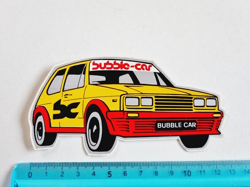 Sticker bubble car - sticker,