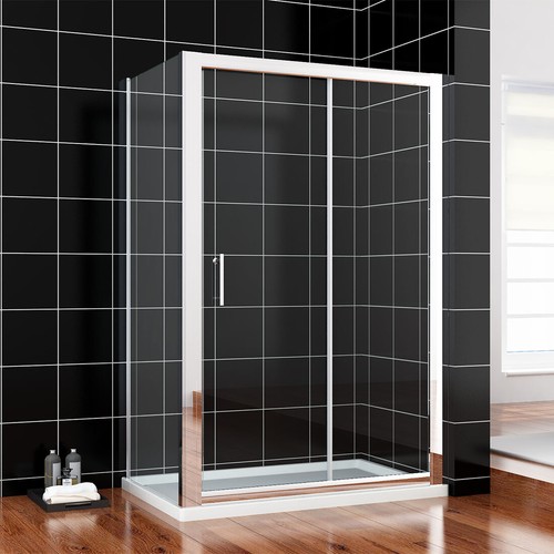 Shower enclosure and tray - and,