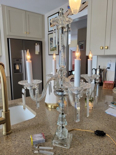 Arm crystal candelabra - arm,
