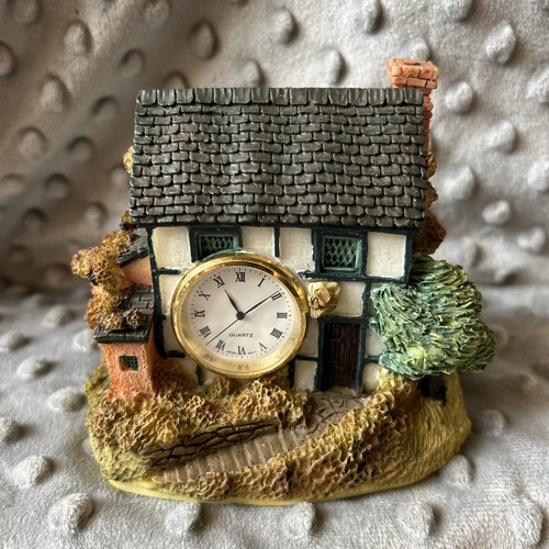 Vintage cottage clock ornament - vintage,