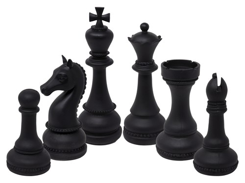 Giant black chess piece - giant,