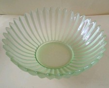 Bagley Art Deco Green Frosted
