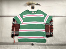 LVC T-Shirt L 60s Sportswear Single Stitch Levi's Vintage Clothing Green Stripe