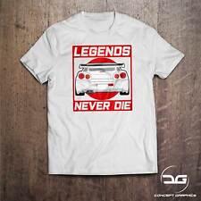 Legends Never Die JDM Japanese Skyline Drift Car R34 Funny Mens T-Shirt Gift