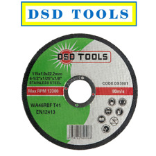 DSD TOOLS 4.5" Metal Cutting / Slitting Discs Ultra Thin  115mm x 1mm x 22.2mm
