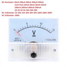 50uA to 30A DC Ammeter 5V-300V