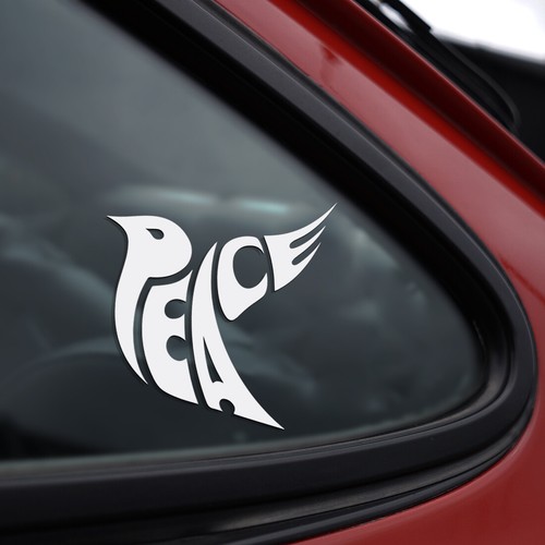 Peace dove vinyl - dove, sticker