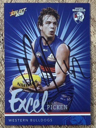 Liam picken signed 2016 afl - picken,