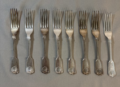 Dinner forks silver plated - 8,