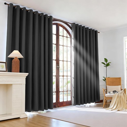 2pcs blackout curtains - blackout, eyelet