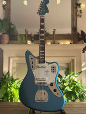Fender Japan Limited Edition Jaguar FSR Lake Placid Blue with Matching Headstock