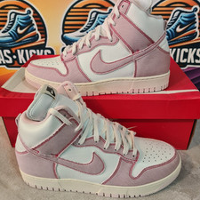 Nike Dunk Hi 1985 Barely Rose Mens Trainers Sneakers Size 8.5 Uk New Rrp £125!