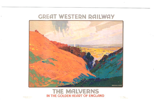 Rail poster postcard great - rail,